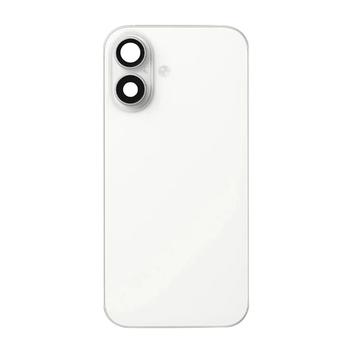 iPhone 16 Plus Baksida Glas med smådelar - Vit