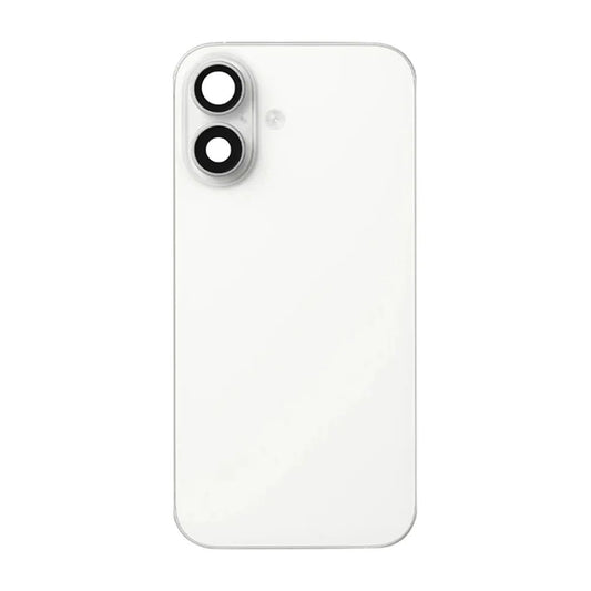 iPhone 16 Plus Baksida Glas med smådelar - Vit