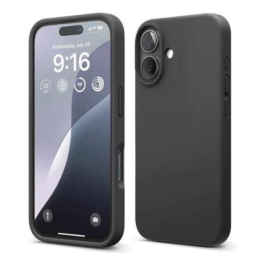 iPhone 16 Plus Case - Silicone Rvelon Black