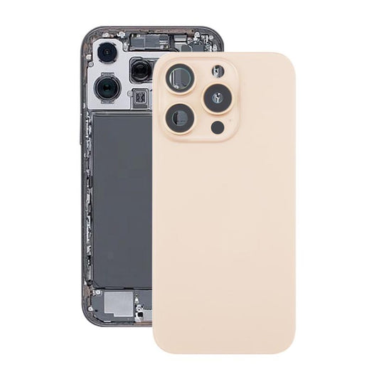 iPhone 16 Pro Baksida Glas med Magnet och Kameralins - Sandfärgad Titan