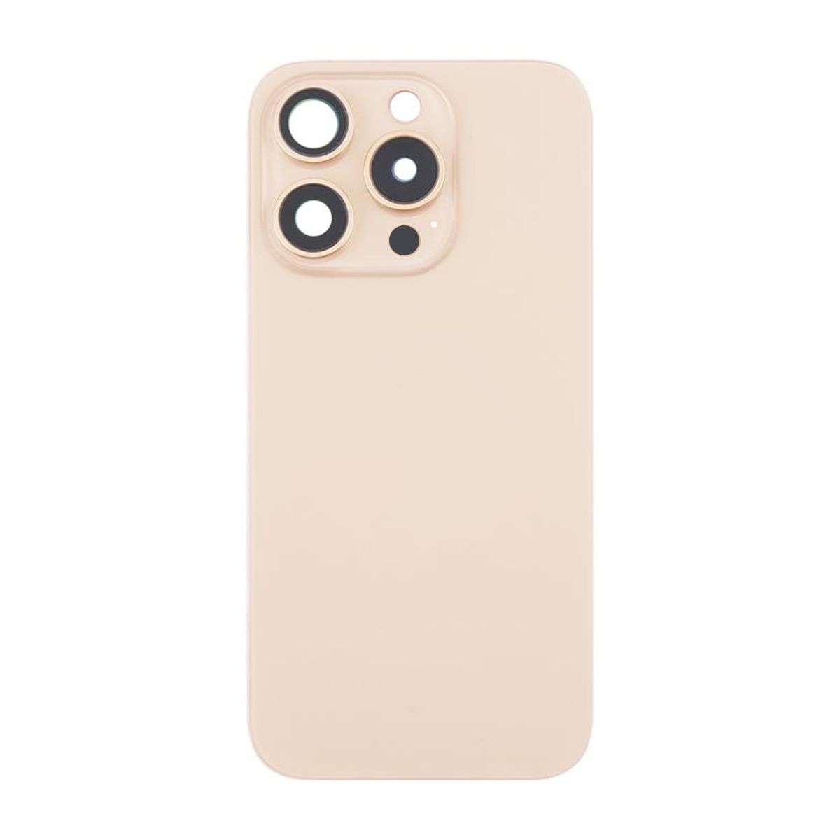 iPhone 16 Pro Baksida Glas med Magnet och Kameralins - Sandfärgad Titan