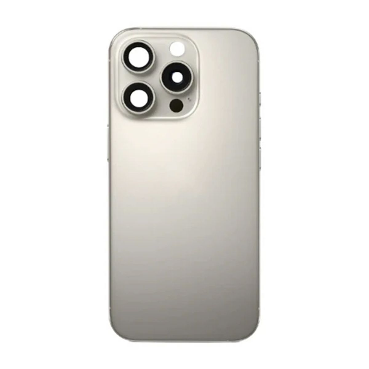 iPhone 16 Pro Baksida Glas med smådelar - Naturlig Titan