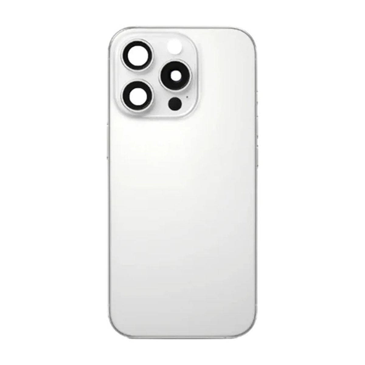 iPhone 16 Pro Baksida Glas med smådelar - Vit Titan