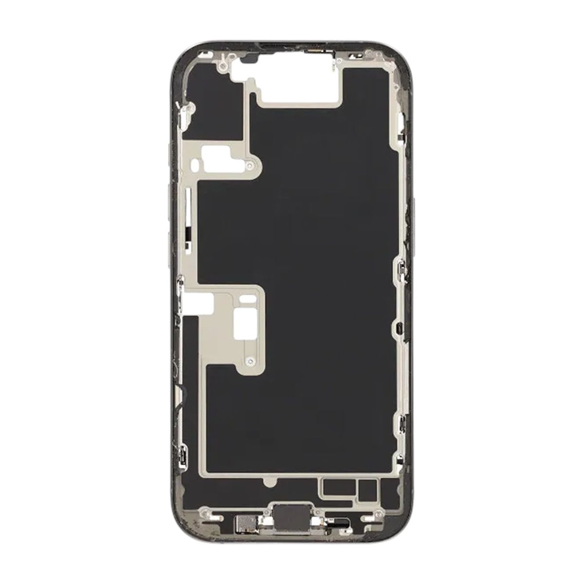 Mittenram med smådelar för iPhone 16 Pro - Naturlig Titan OEM