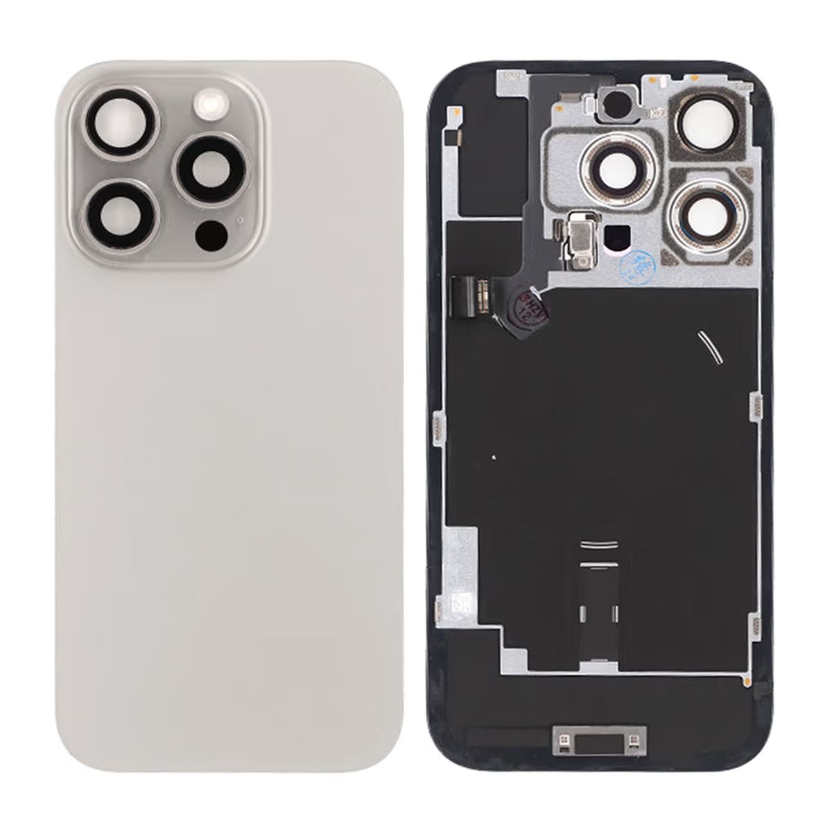 iPhone 16 Pro Baksida Glas - Naturlig Titan