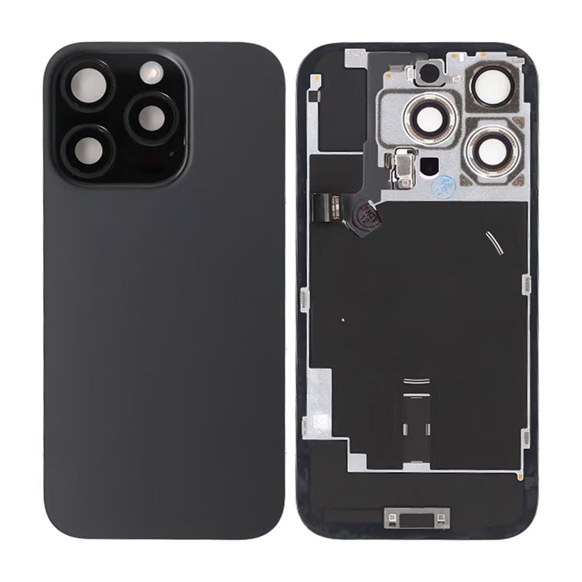 iPhone 16 Pro Baksida Glas - Svart