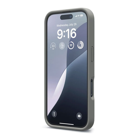 iPhone 16 Pro Case - Silicone Rvelon Grey