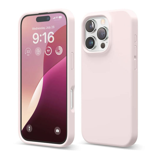 iPhone 16 Pro Case - Silicone Rvelon Light Pink