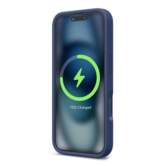 iPhone 16 Pro Case-Silicone With Magsafe Rvelon Dark Blue