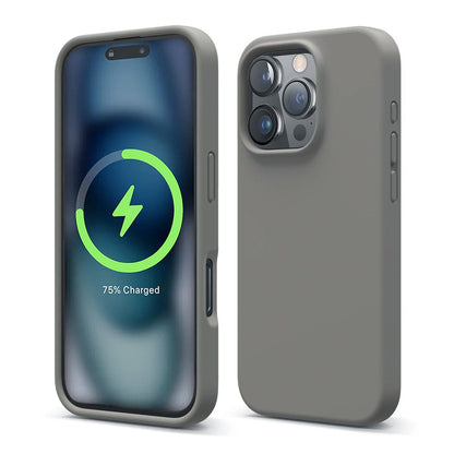 iPhone 16 Pro Case - Silicone With Magsafe Rvelon Grey