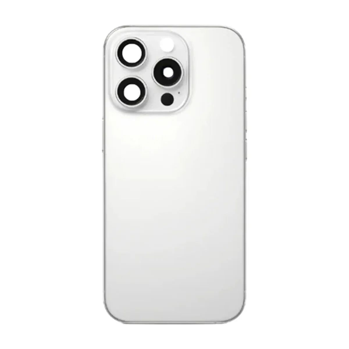 iPhone 16 Pro Max Baksida Glas med smådelar - Vit Titan