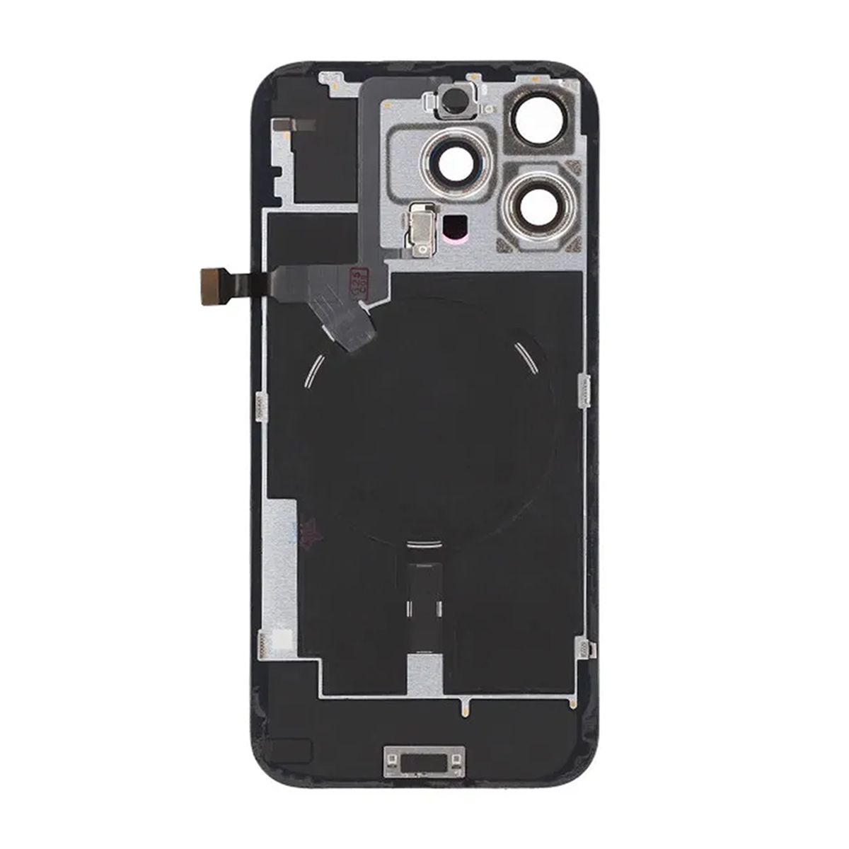 iPhone 16 Pro Max Baksida Glas Komplett OEM - Sandfärgad titan