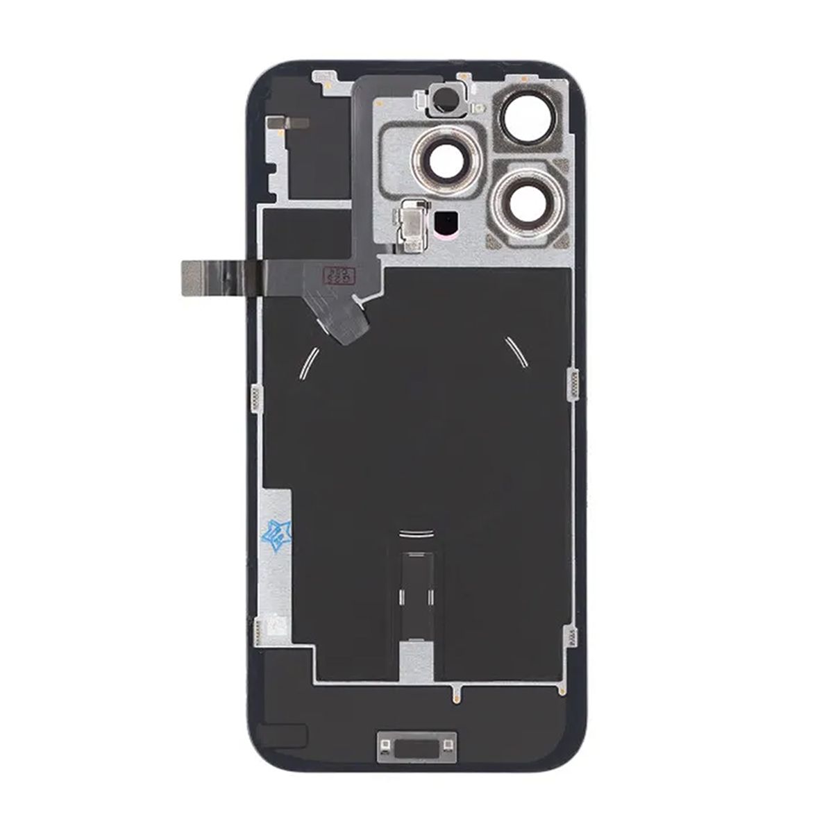 iPhone 16 Pro Max Baksida Glas Komplett OEM - Naturlig Titan