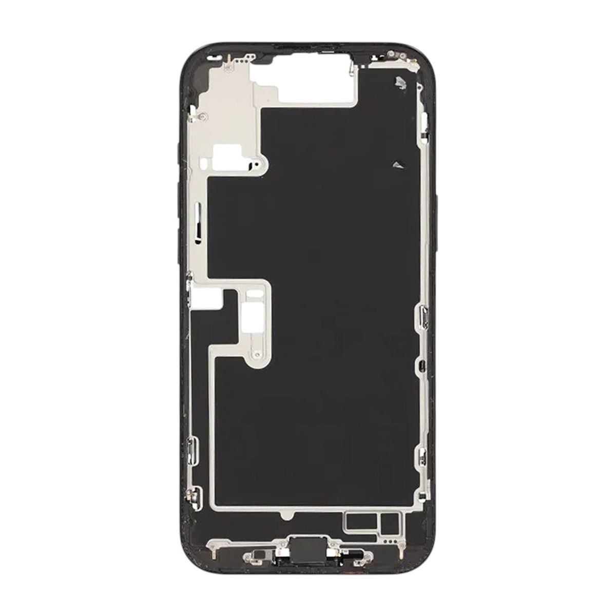 Mittenram med smådelar för iPhone 16 Pro Max - Svart Titan OEM