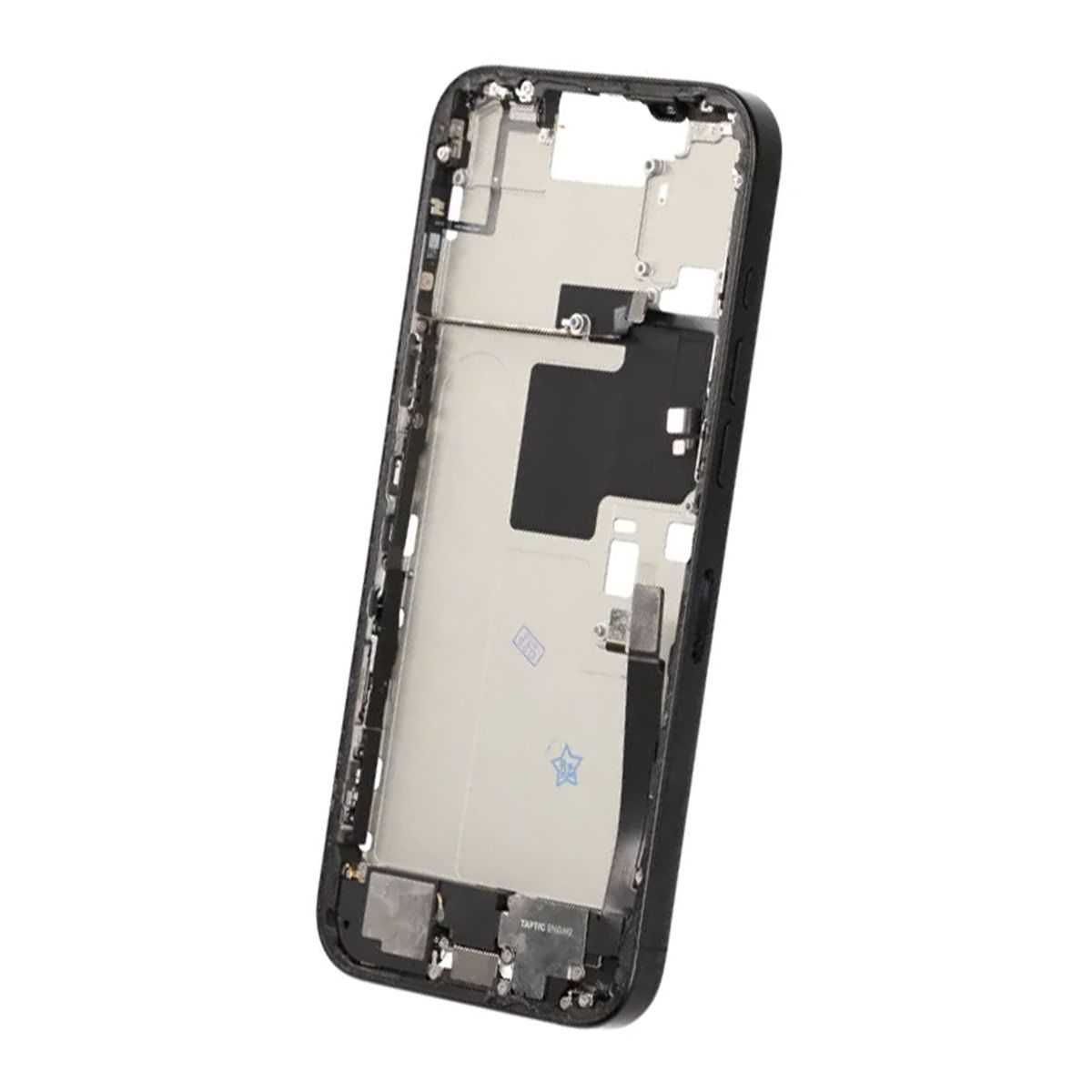 Mittenram med smådelar för iPhone 16 Pro Max - Svart Titan OEM