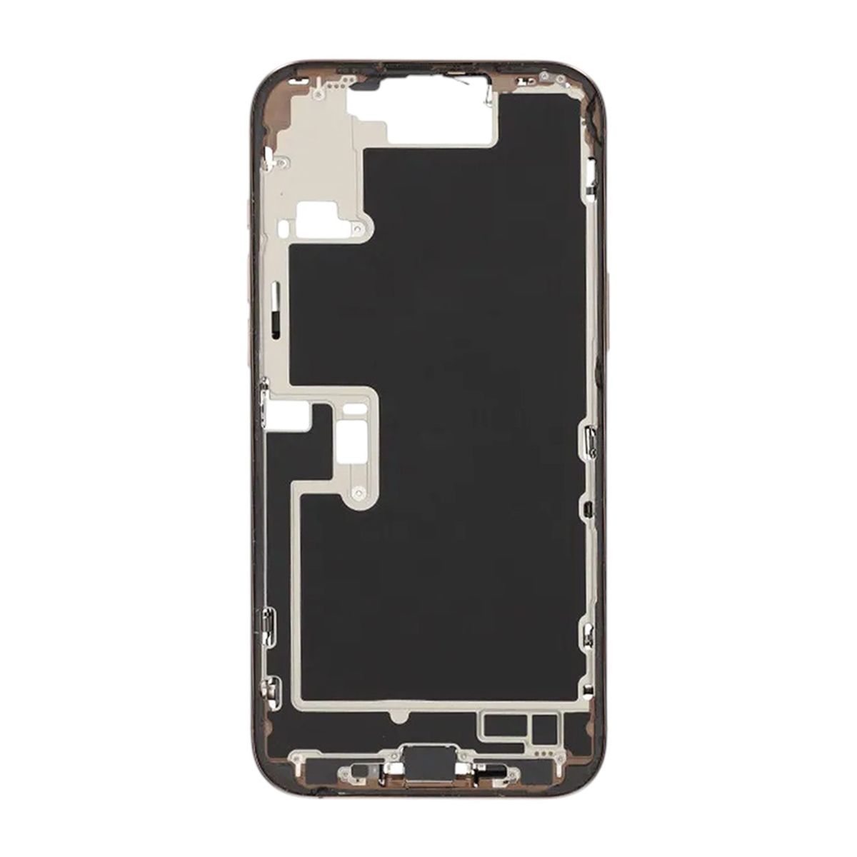 Mittenram med smådelar för iPhone 16 Pro Max - Sandfärgad Titan OEM