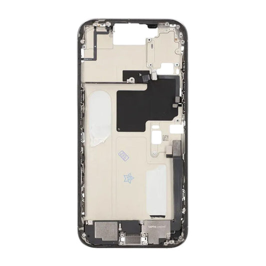 Mittenram med smådelar för iPhone 16 Pro Max - Vitt Titan OEM