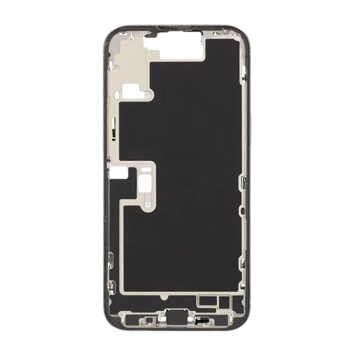 Mittenram med smådelar för iPhone 16 Pro Max - Vitt Titan OEM