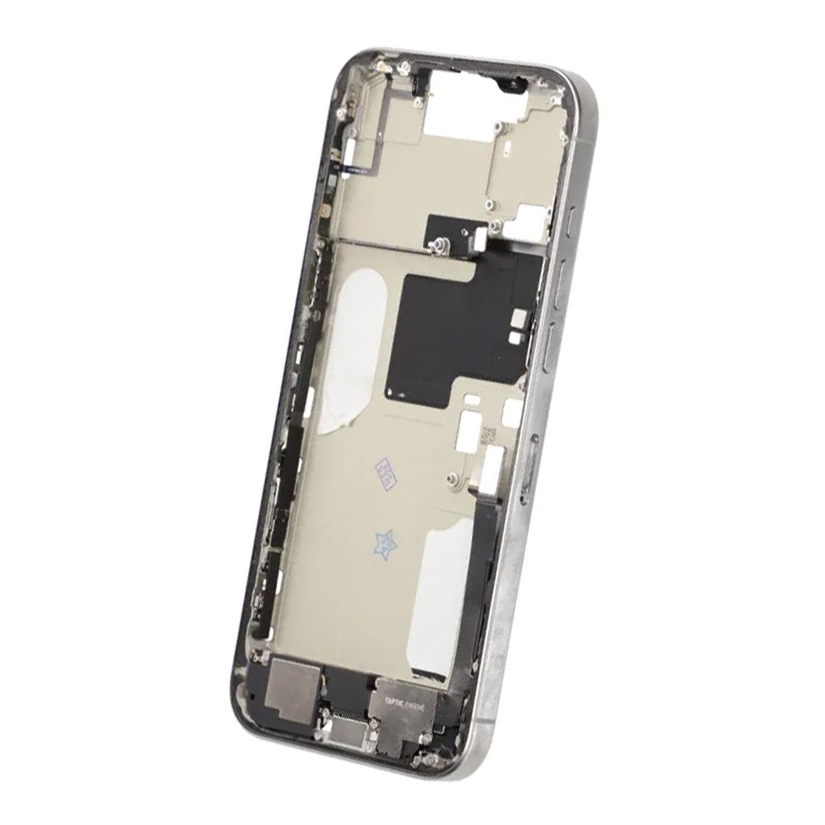 Mittenram med smådelar för iPhone 16 Pro Max - Vitt Titan OEM