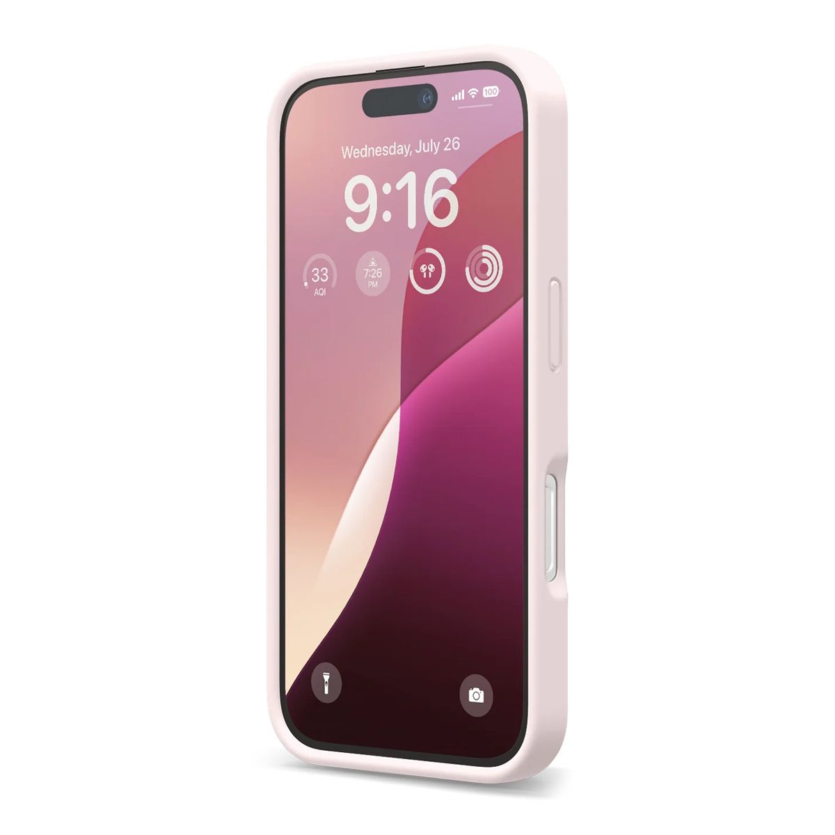 iPhone 16 Pro Max Case - Silicone Rvelon Light Pink