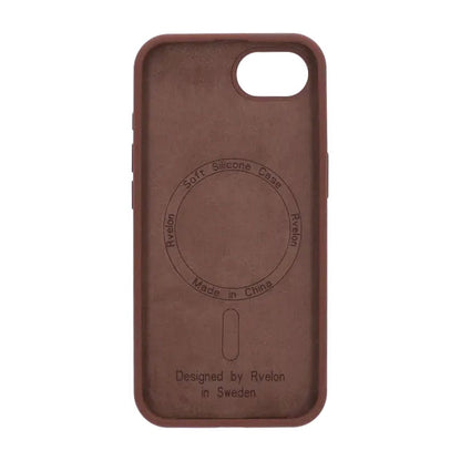 iPhone 16e Case - Silicone With Magsafe Rvelon Earthy Brown
