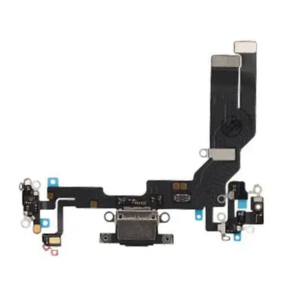iPhone 16e Laddkontakt med Flexkabel - Svart