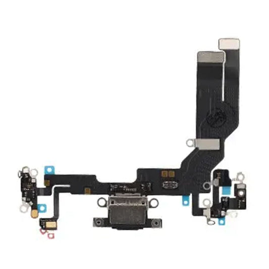 iPhone 16e Laddkontakt med Flexkabel - Svart