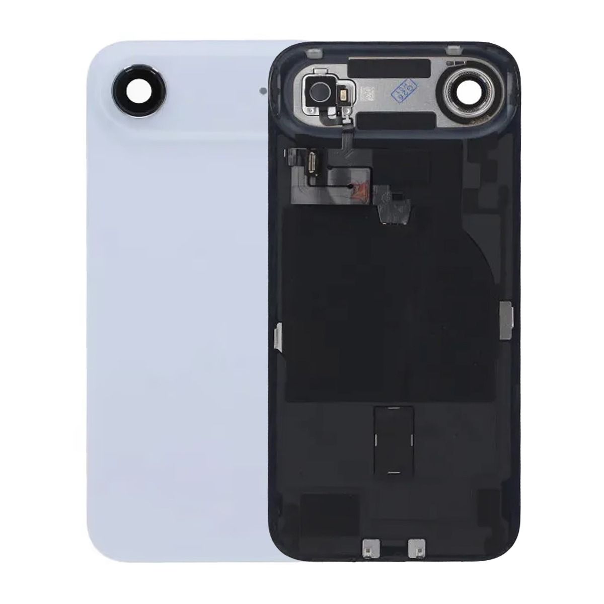 Baksida Glas Original med smådelar för iPhone Air - Blå