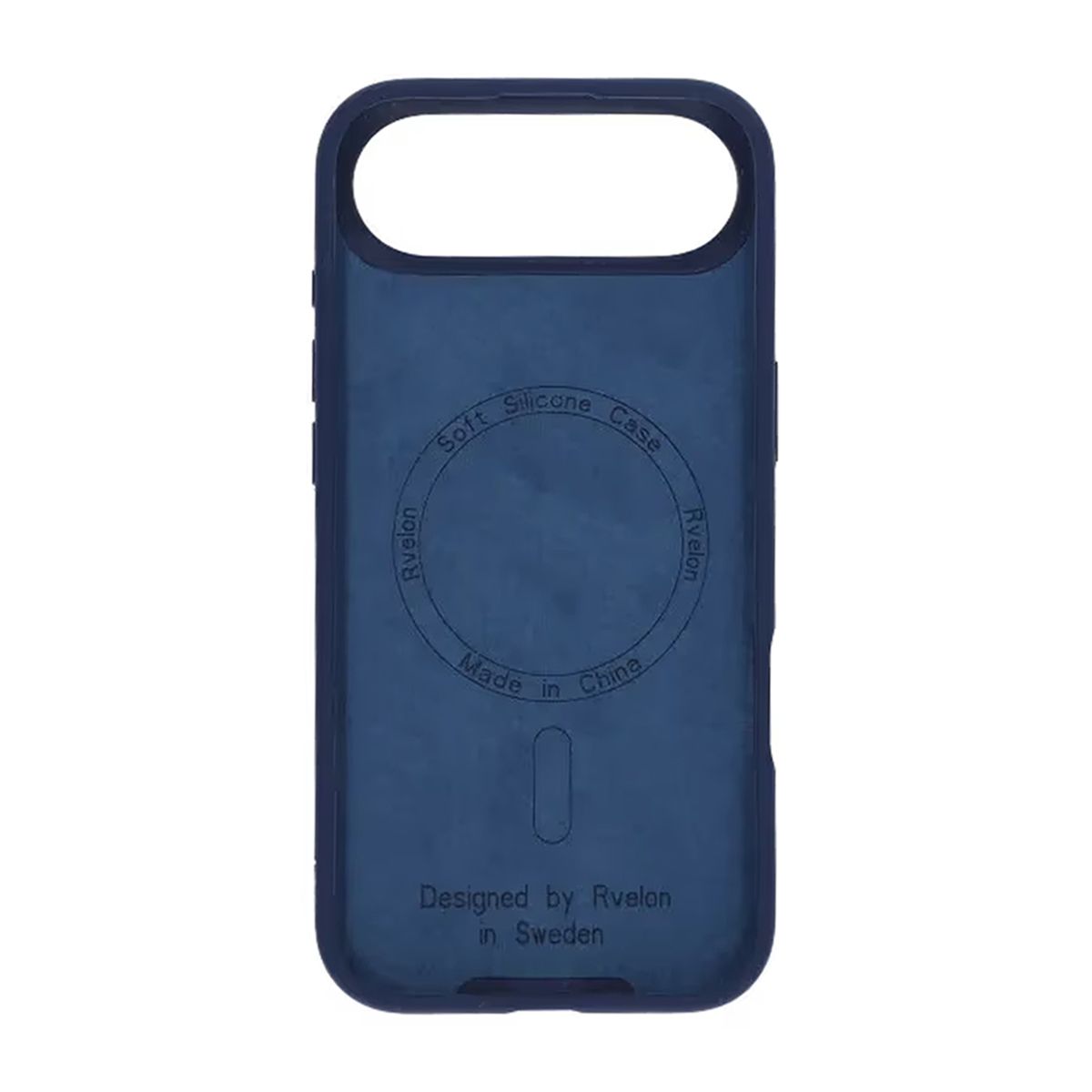 iPhone 17 Air Case - Silicone With Magsafe Rvelon Dark Blue