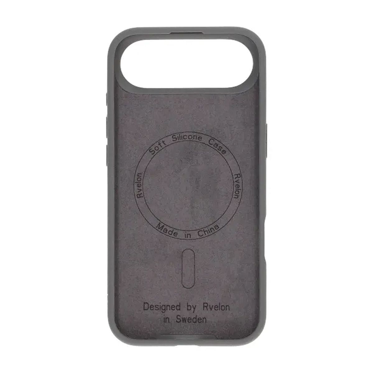 iPhone 17 Air Case - Silicone With Magsafe Rvelon Grey