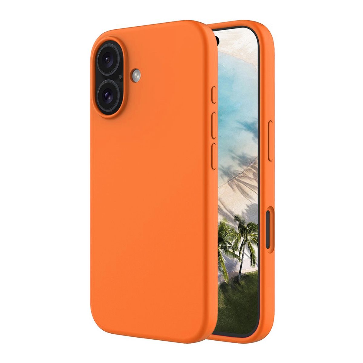 iPhone 17 Case - Silicone With Magsafe Rvelon Cosmic Orange