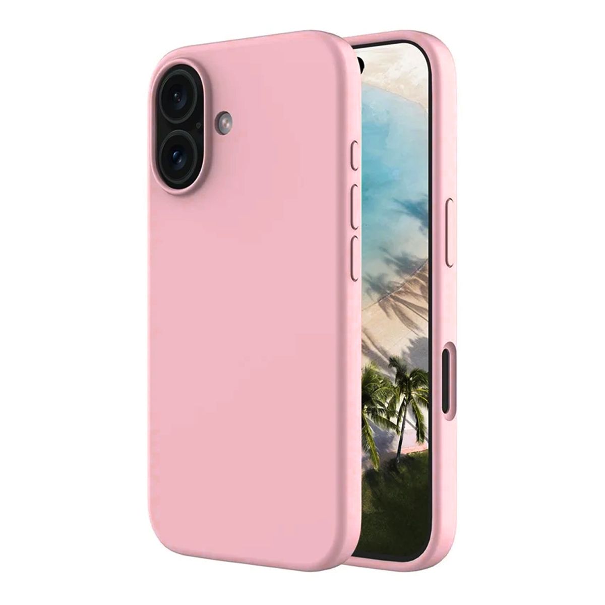 iPhone 17 Case - Silicone With Magsafe Rvelon Powder Pink