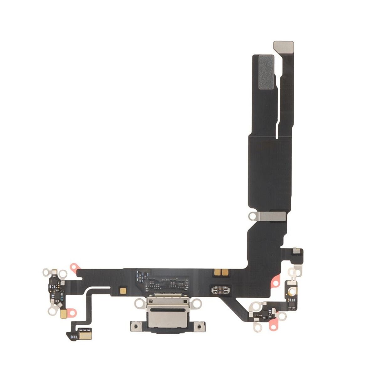 Laddkontakt med Flexkabel för iPhone 17 - Svart
