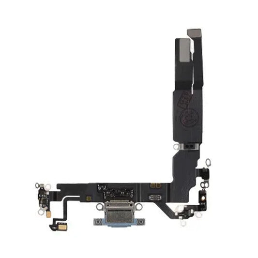 Laddkontakt med Flexkabel för iPhone 17 - Blå