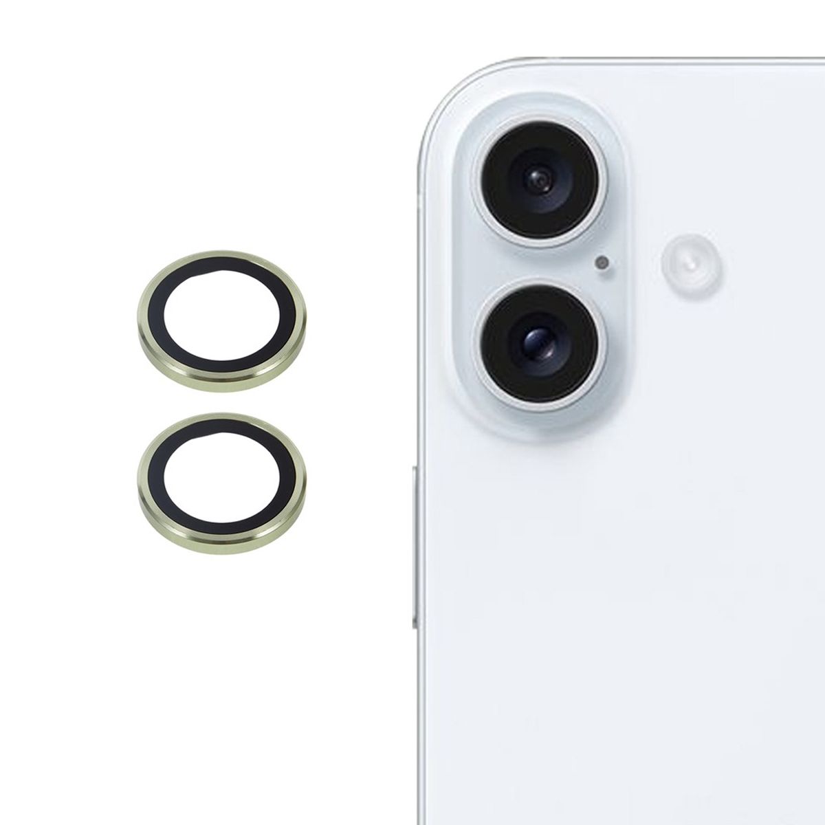 Kameraskydd i härdat glas för iPhone 17 - Grön