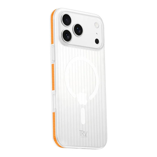 Rvelon Corrugated Magsafe Mobile Case for iPhone 17 Pro Max - Orange