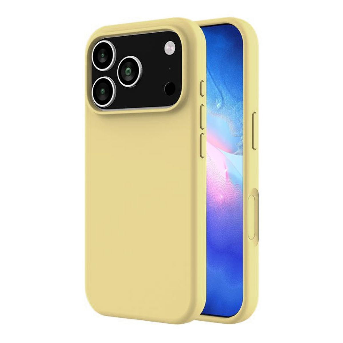 iPhone 17 Pro Max Case - Silicone With Magsafe Rvelon Butter Yellow