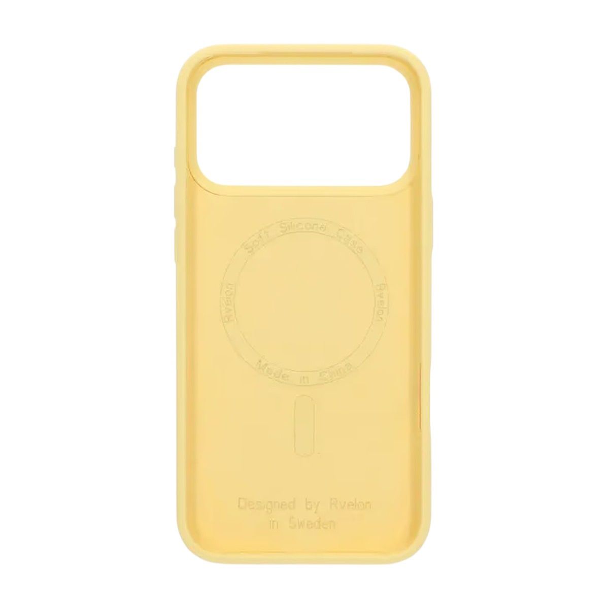 iPhone 17 Pro Max Case - Silicone With Magsafe Rvelon Butter Yellow