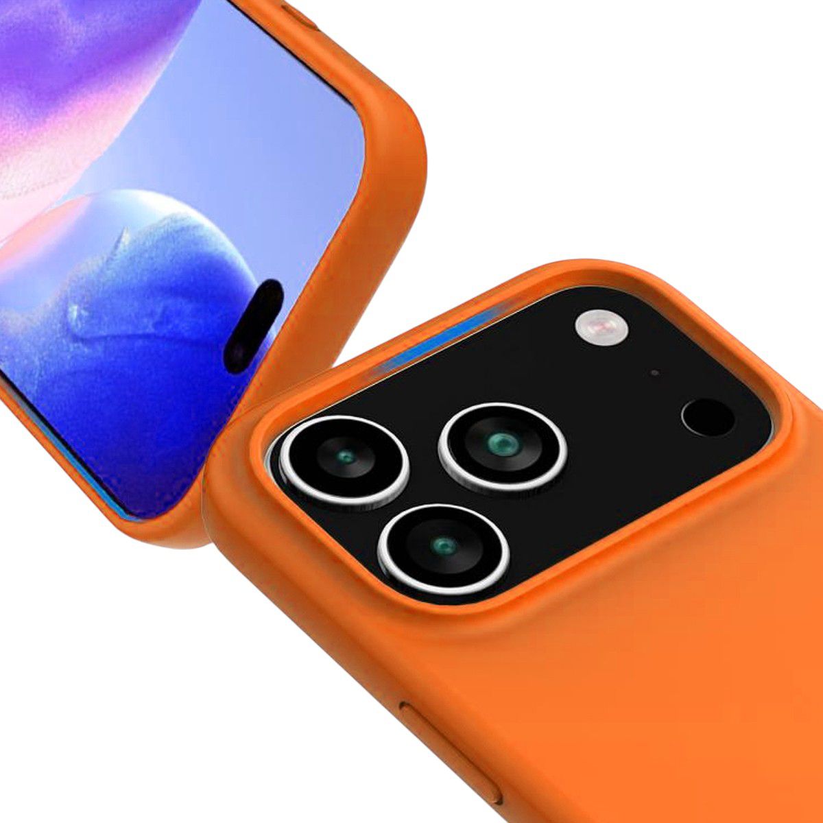 iPhone 17 Pro Max Case - Silicone With Magsafe Rvelon Cosmic Orange