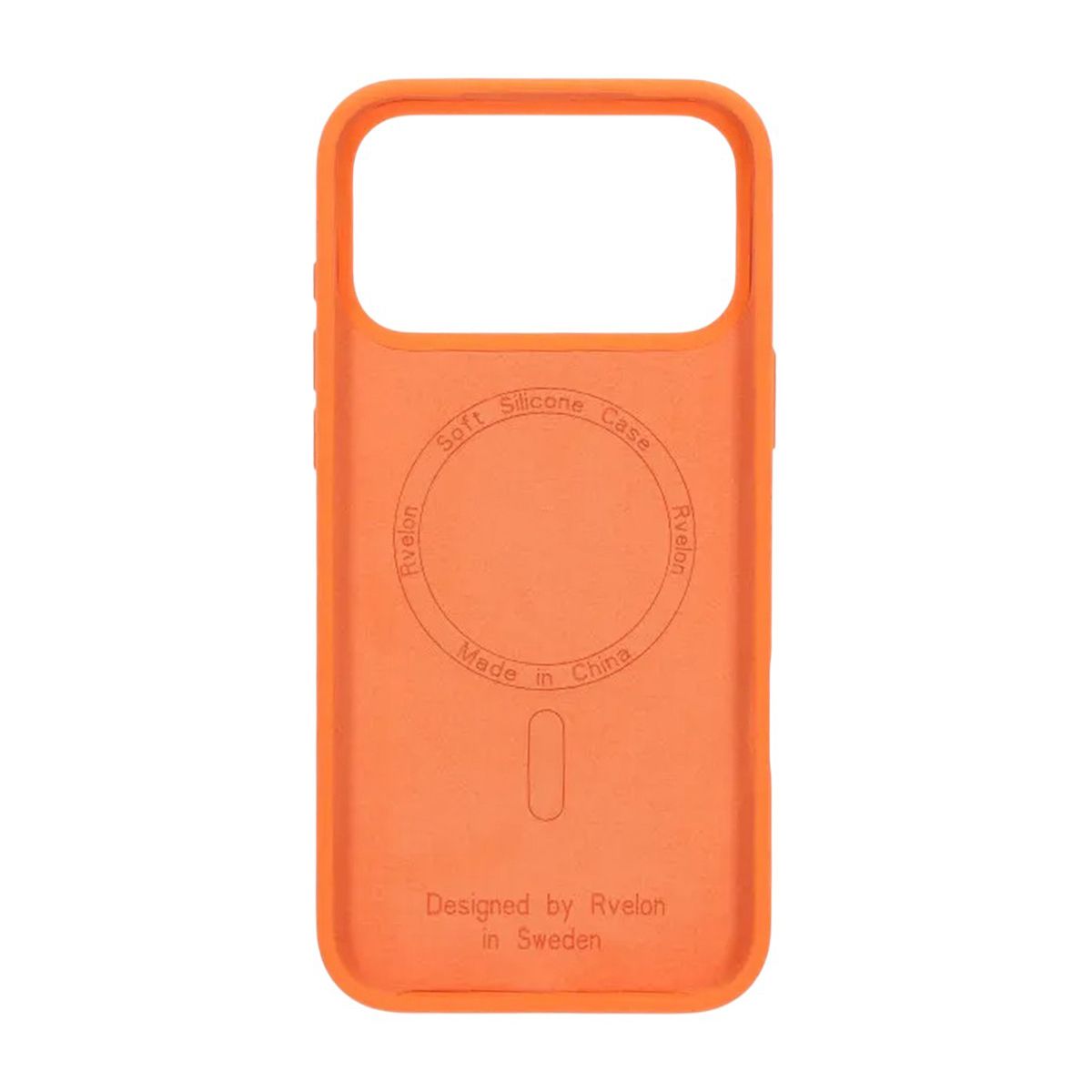 iPhone 17 Pro Max Case - Silicone With Magsafe Rvelon Cosmic Orange