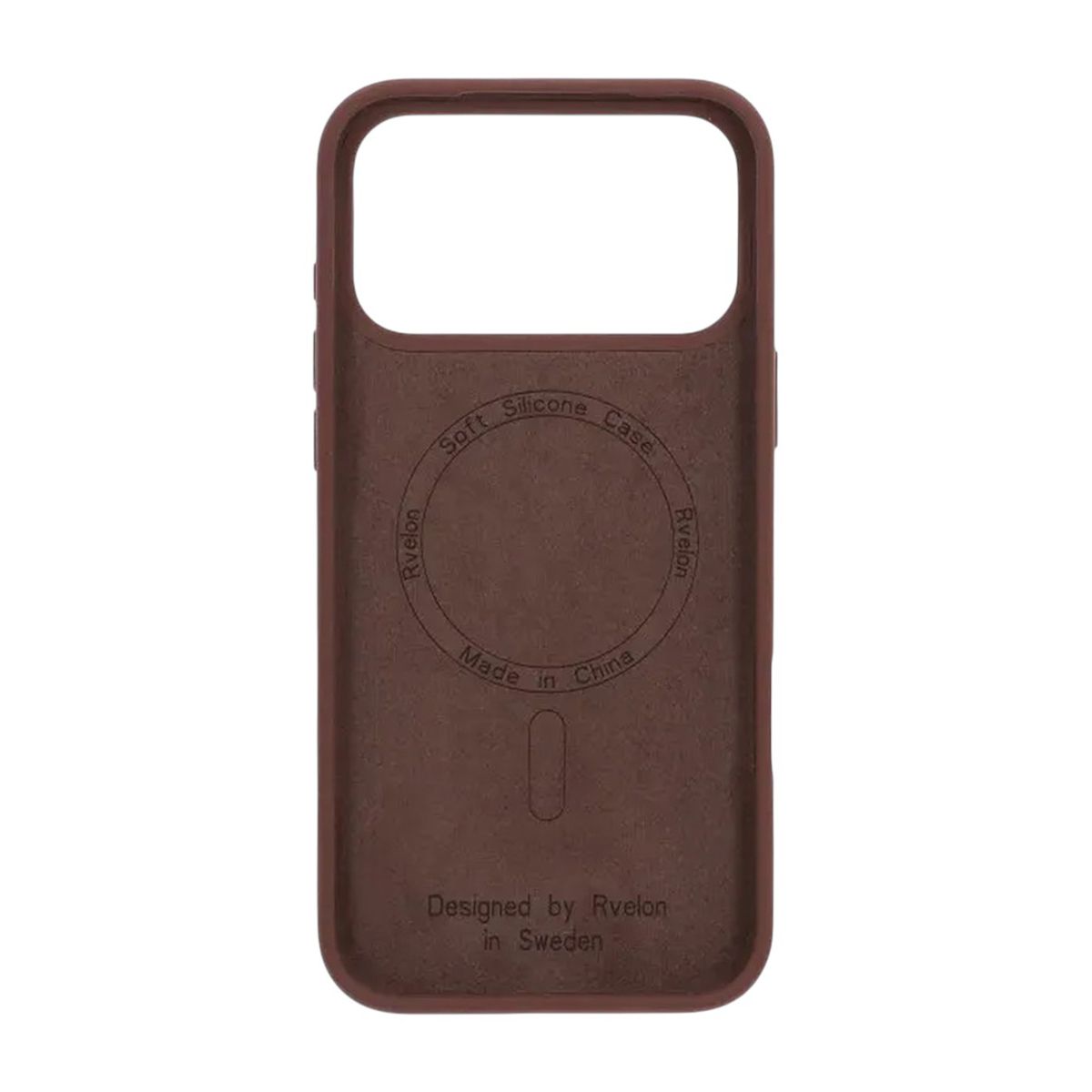 iPhone 17 Pro Max Case - Silicone With Magsafe Rvelon Earthy Brown