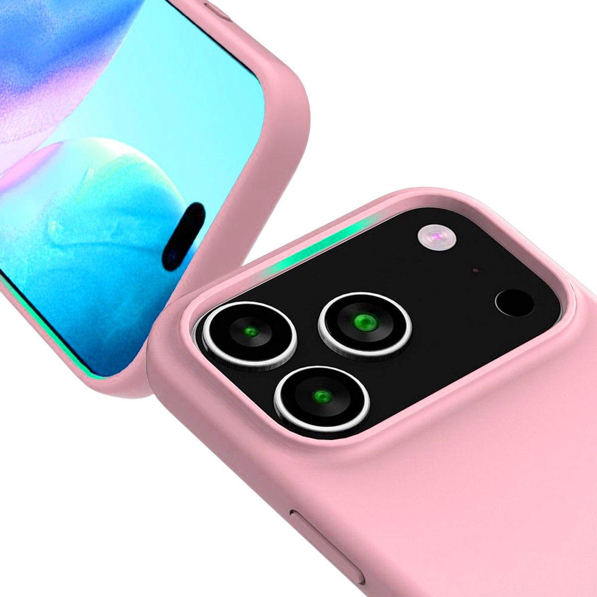 iPhone 17 Pro Max Case - Silicone With Magsafe Rvelon Powder Pink