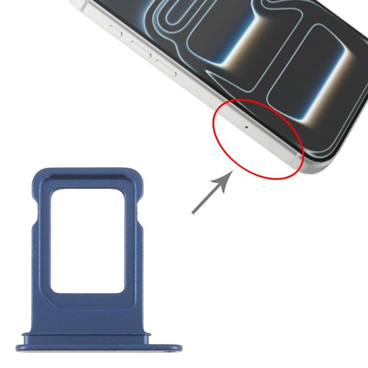 Simkortshållare för iPhone 17 Pro - Deep blue