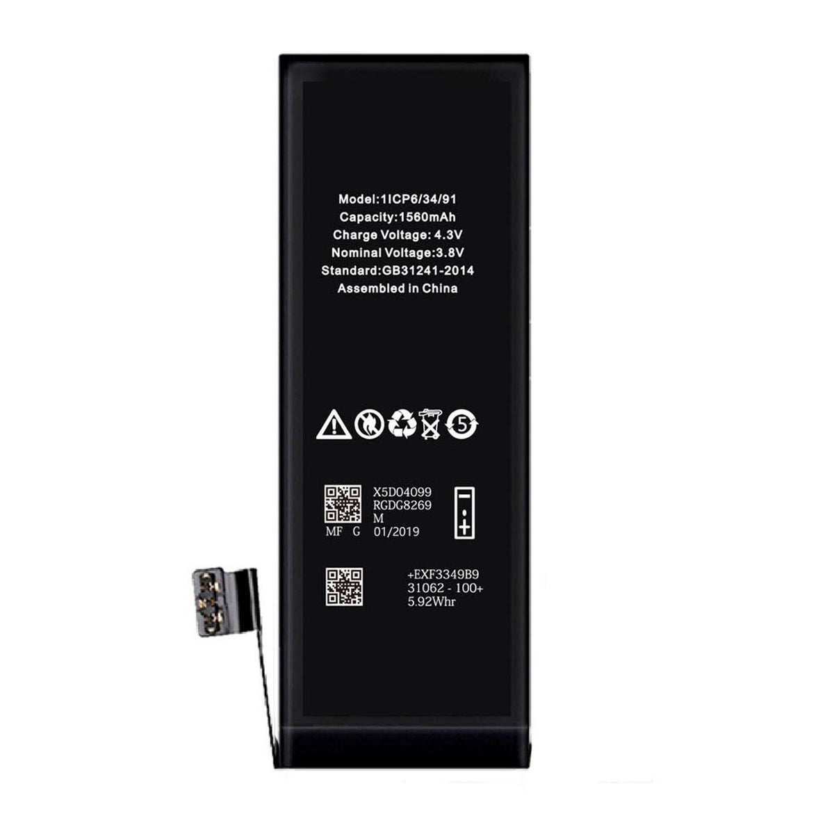 iPhone 5S Batteri Hög Kvalité