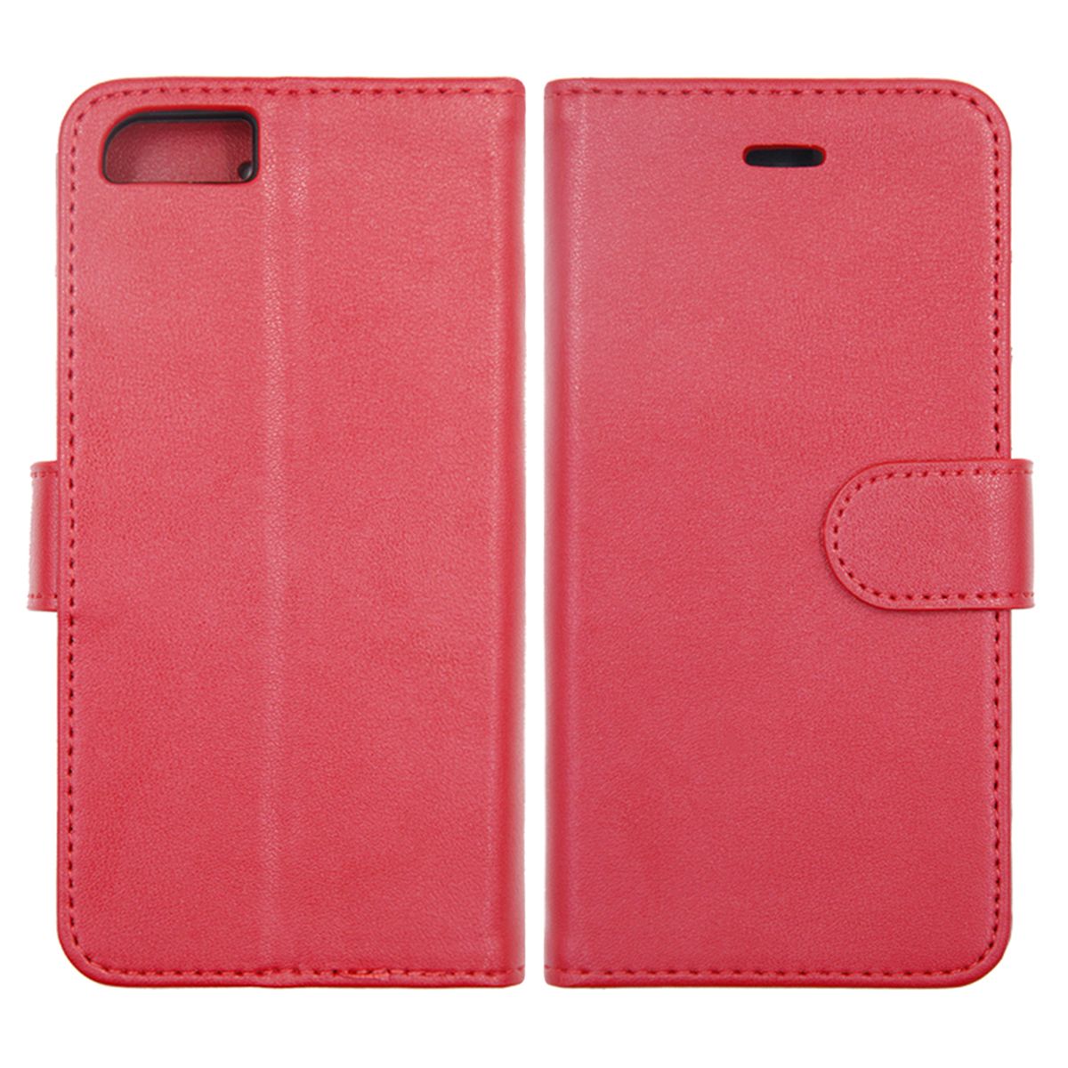 iPhone 6/6S Plånboksfodral Magnet Läder med Stativ - Röd