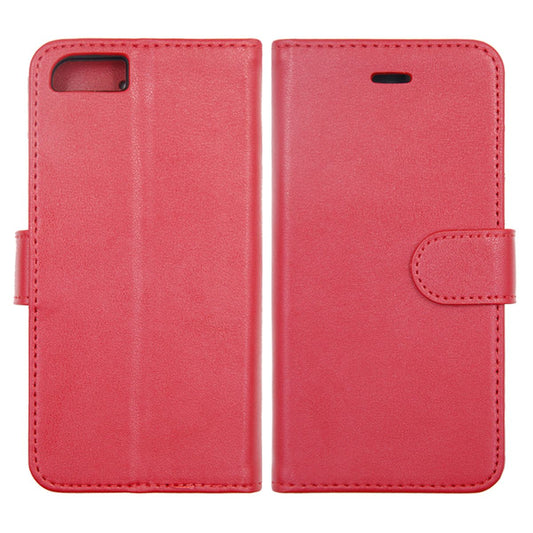 iPhone 6/6S Plånboksfodral Magnet Läder med Stativ - Röd