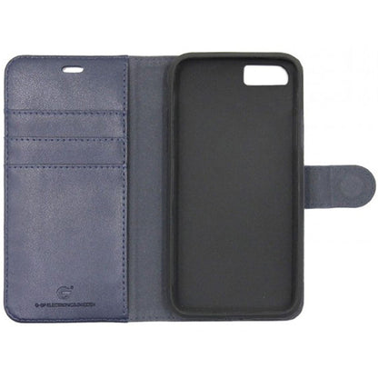 iPhone 6/6S Plånboksfodral Magnet Läder med Stativ - Mörkblå