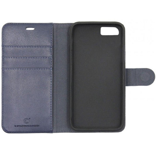 iPhone 6/6S Plånboksfodral Magnet Läder med Stativ - Mörkblå