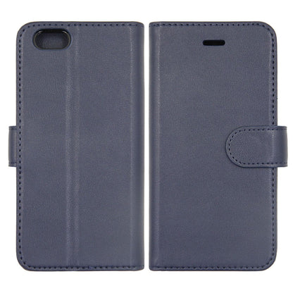 iPhone 6/6S Plånboksfodral Läder med Stativ - Mörkblå