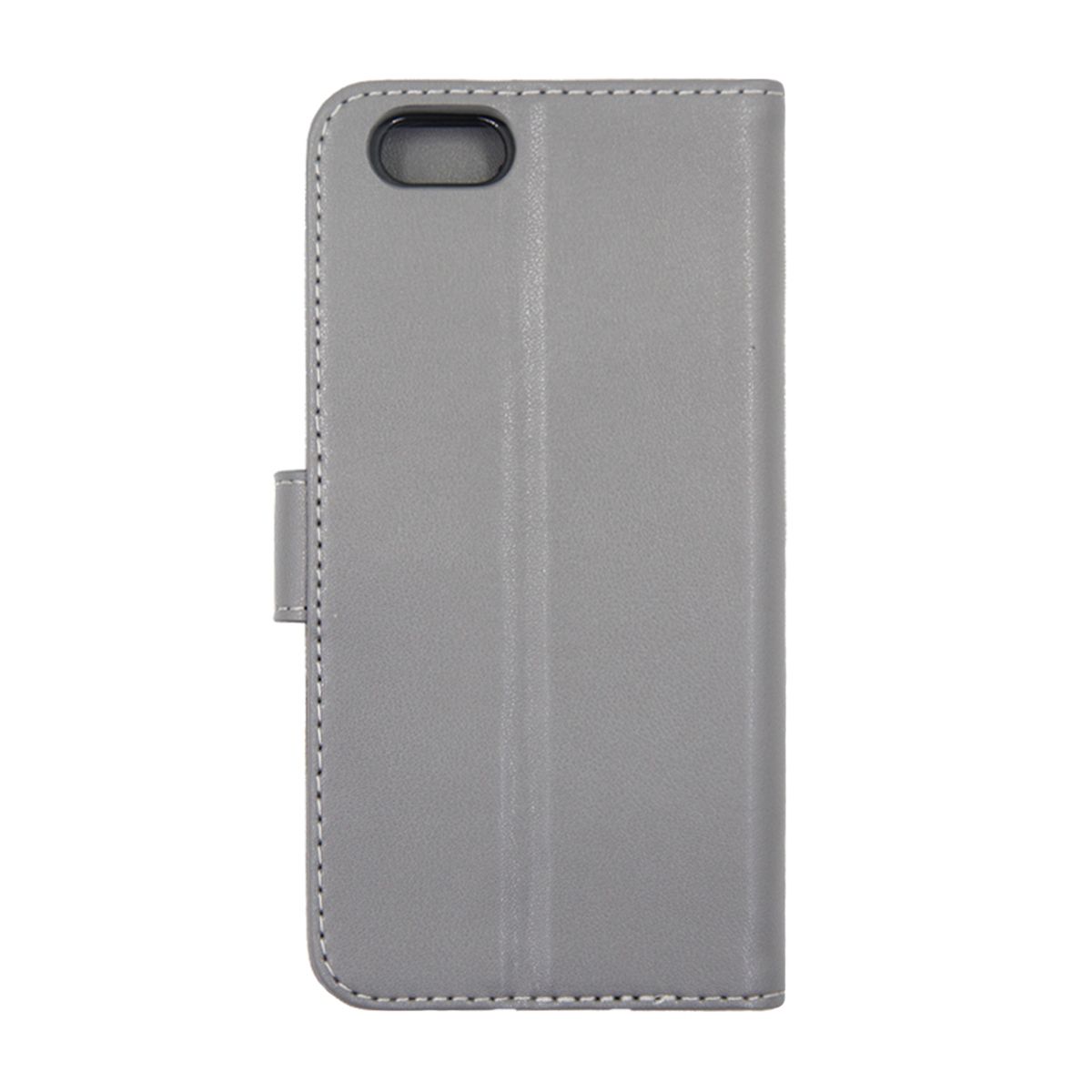 iPhone 6 och iPhone 6S Plånboksfodral Läder med Stativ - Grå